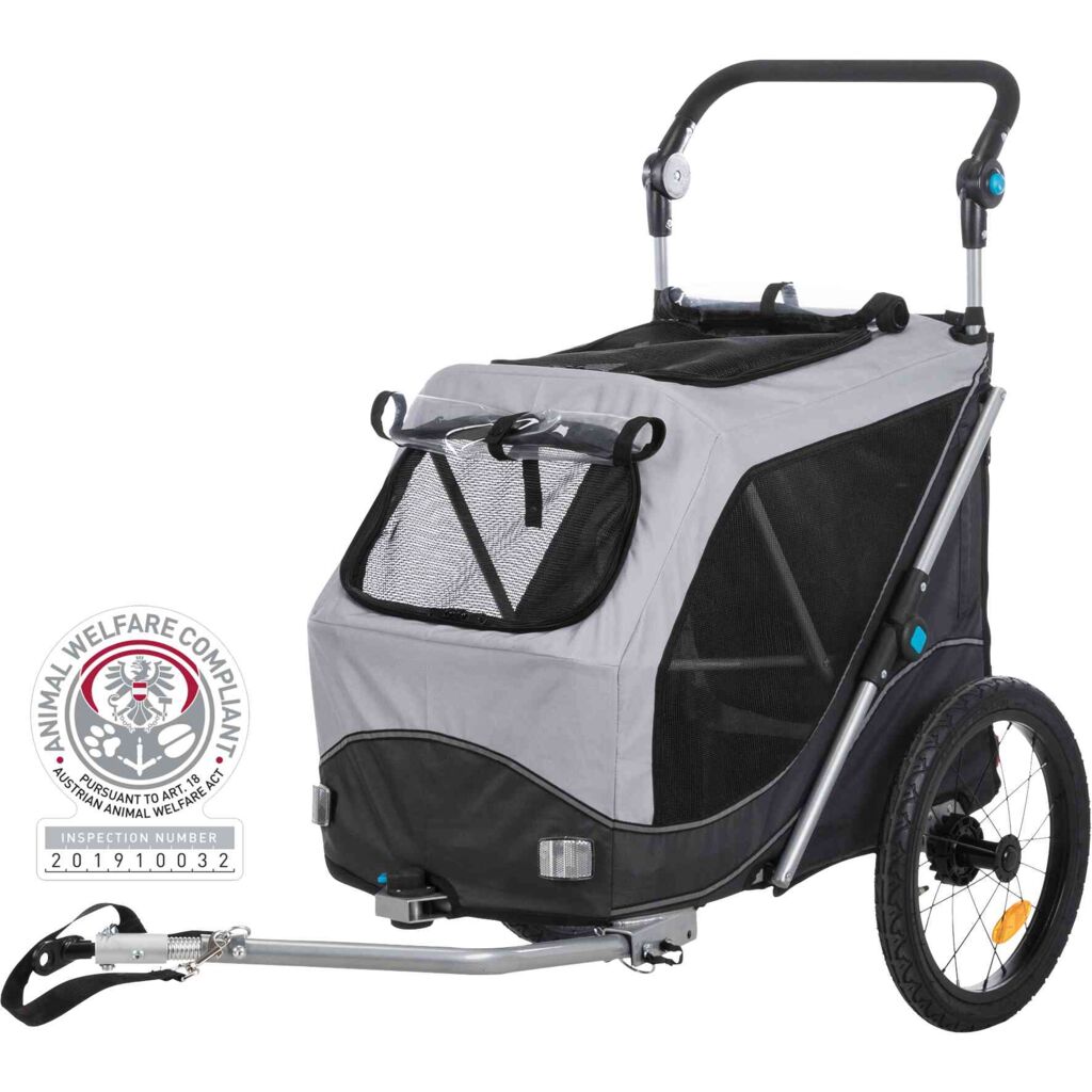 Fahrrad-Anhänger für Hunde-Pfoten Feinstes
