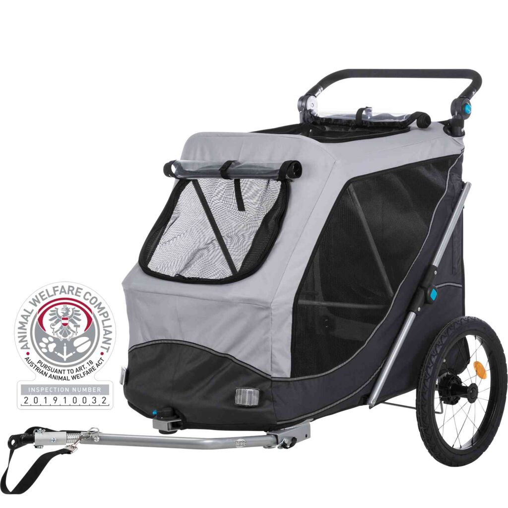 Fahrrad-Anhänger für Hunde-Pfoten Feinstes