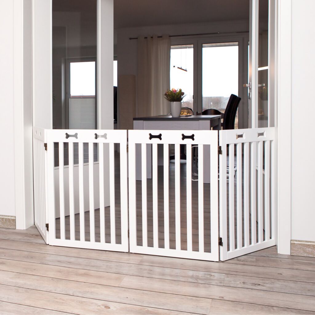 Hunde-Absperrgitter, 4-teilig-Pfoten Feinstes