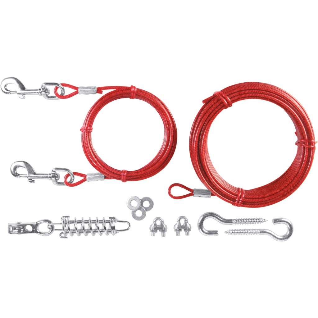 Spannleine mit Laufleine-Pfoten Feinstes