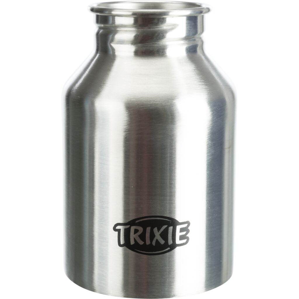 Edelstahl Flasche mit Trinknapf-Pfoten Feinstes