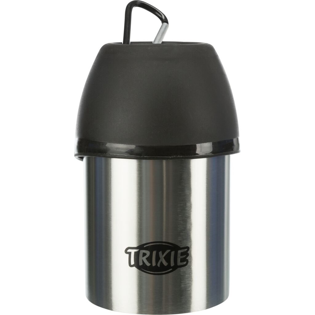 Edelstahl Flasche mit Trinknapf-Pfoten Feinstes