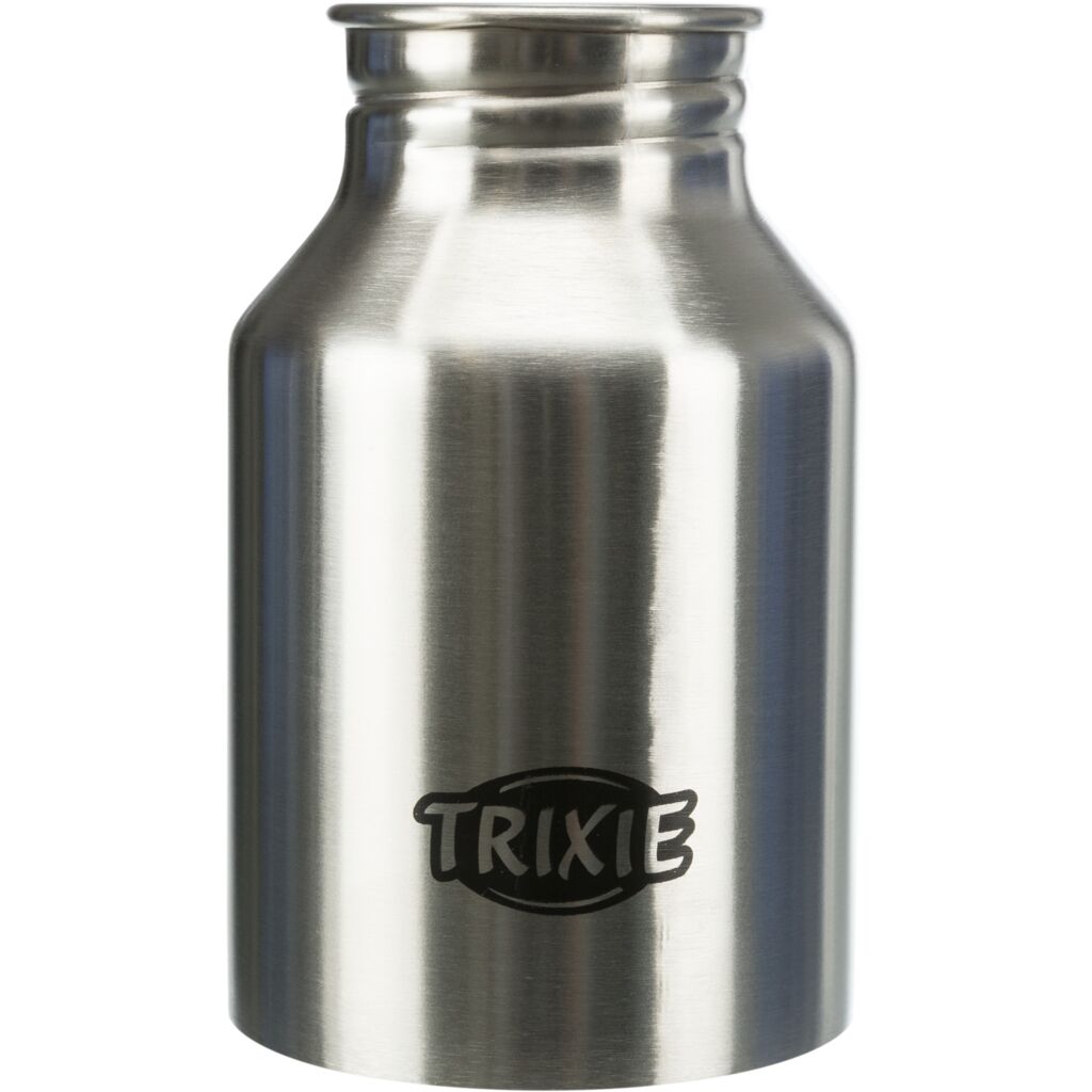 Edelstahl Flasche mit Trinknapf-Pfoten Feinstes