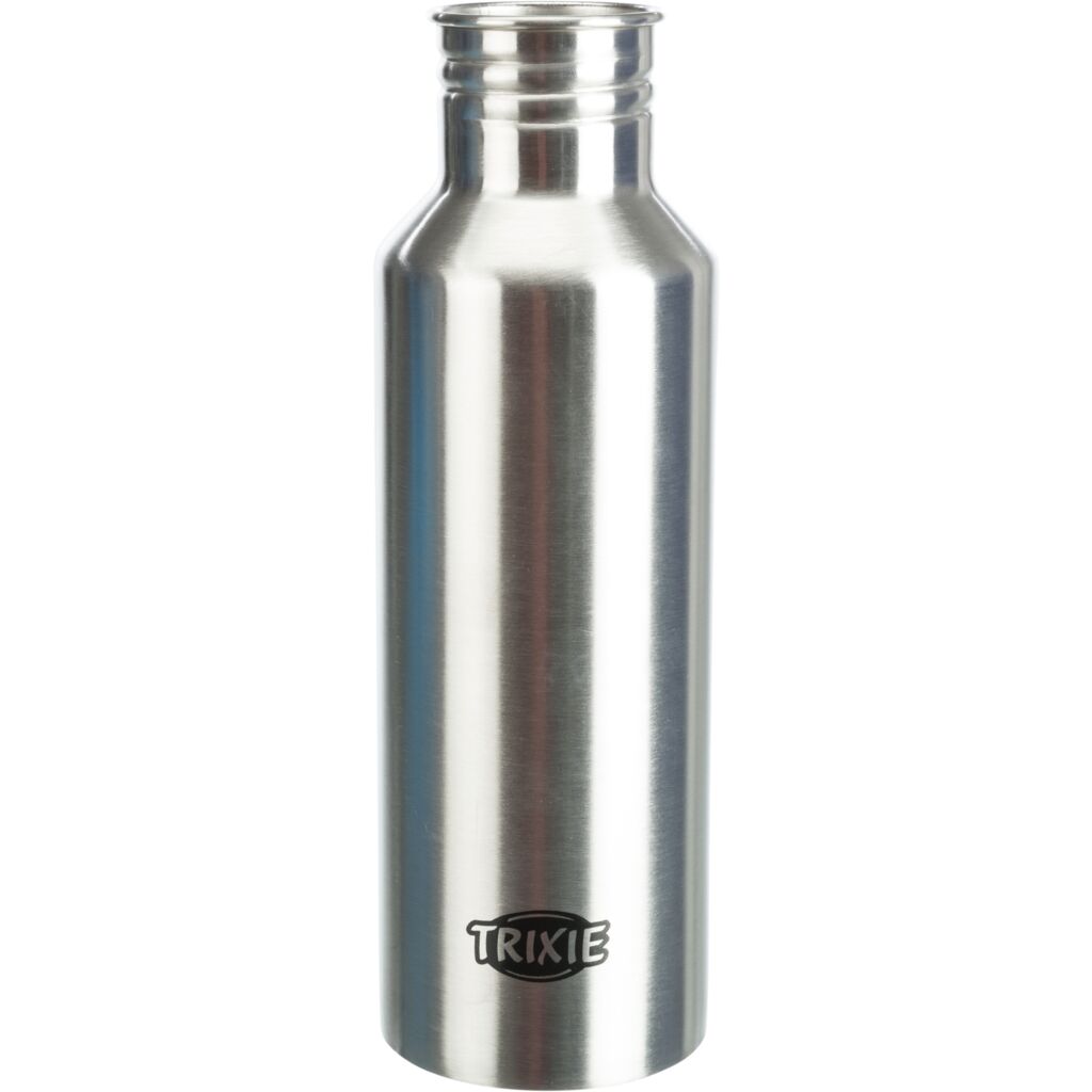 Edelstahl Flasche mit Trinknapf-Pfoten Feinstes