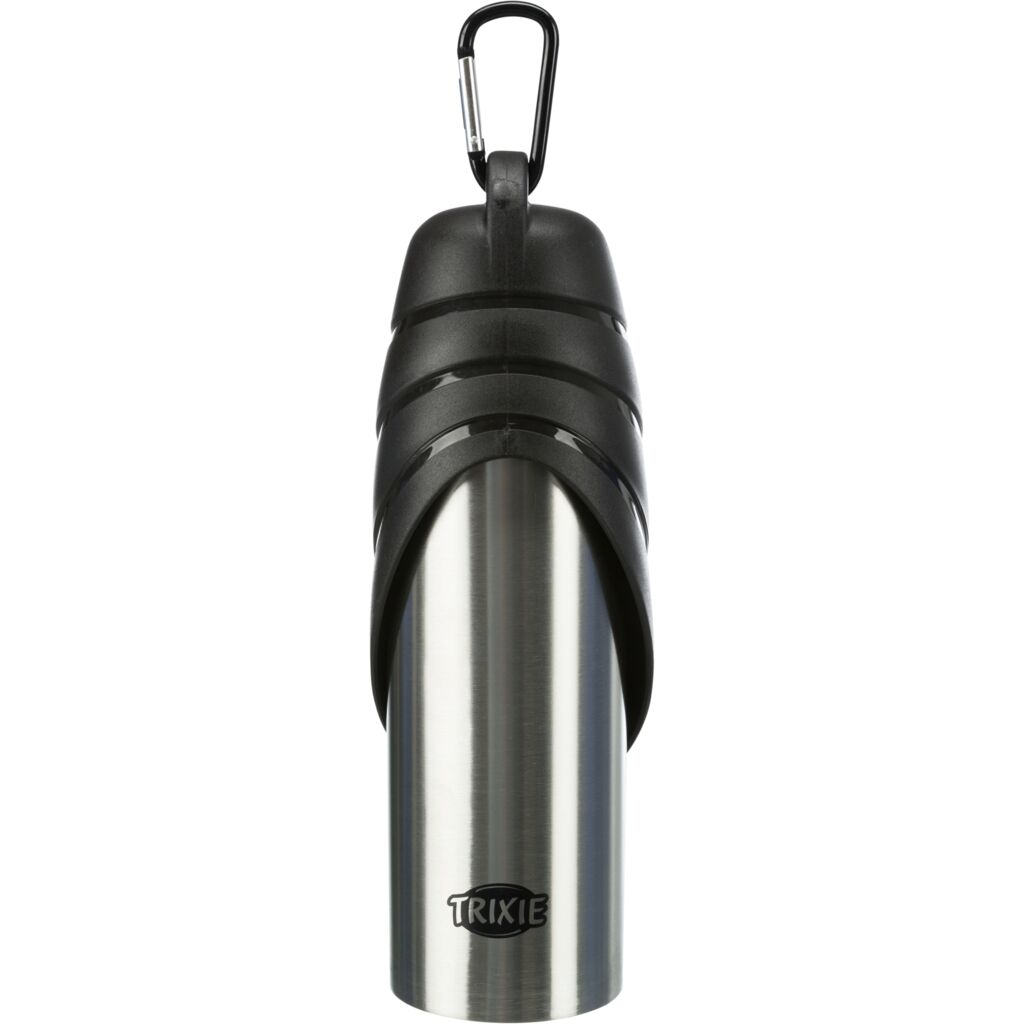 Edelstahl Flasche mit Trinknapf-Pfoten Feinstes