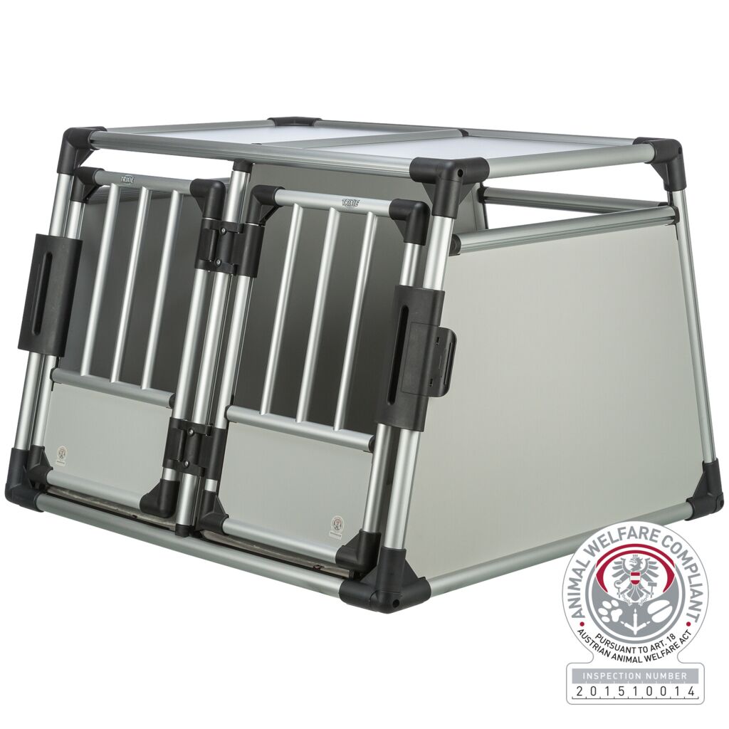 Doppel-Transportbox, Aluminium-Pfoten Feinstes