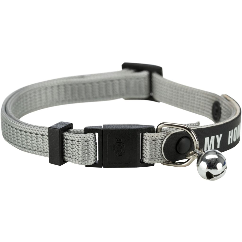 Katzenhalsband mit Adresslasche-Pfoten Feinstes
