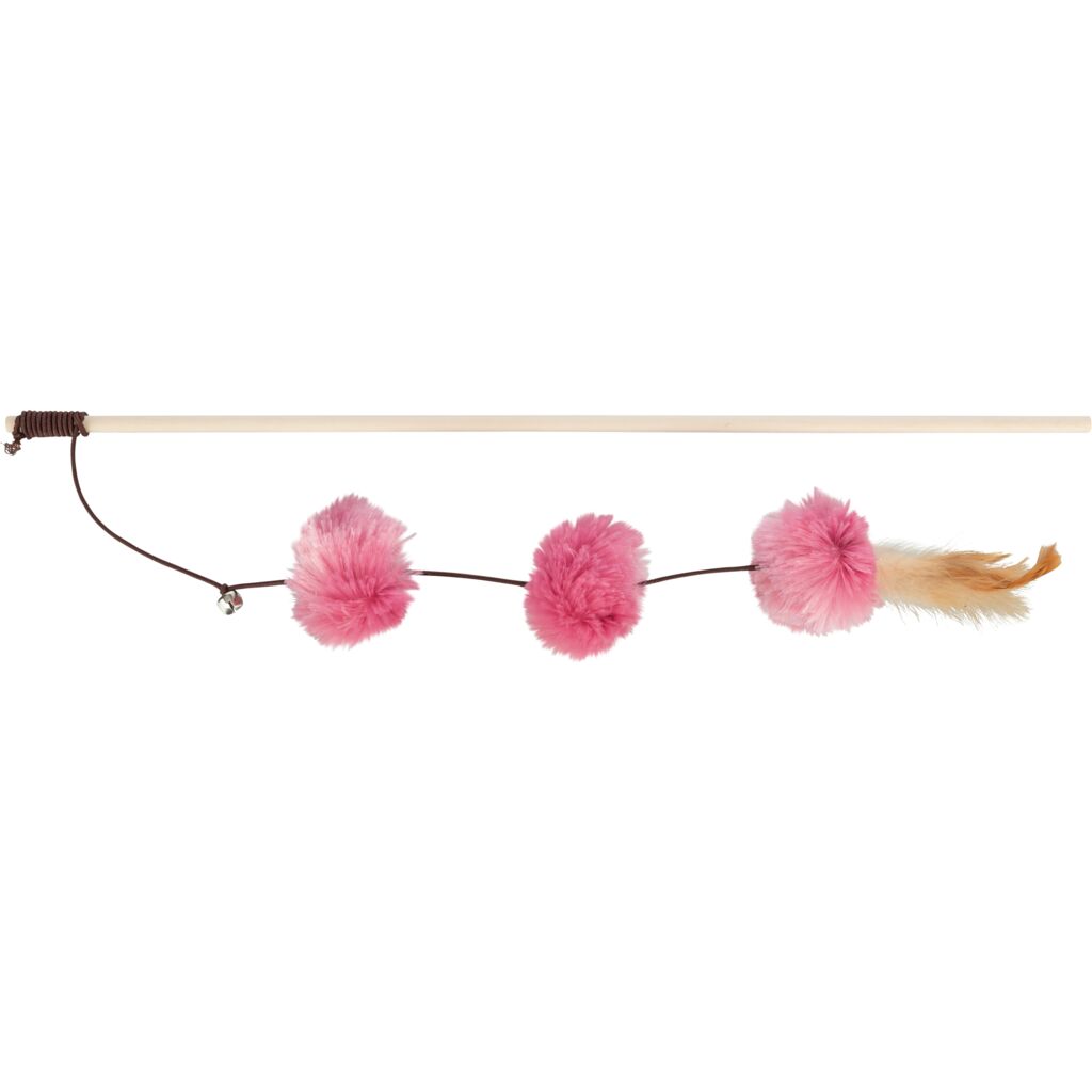 Spielangel mit Pompom-Bällen-Pfoten Feinstes