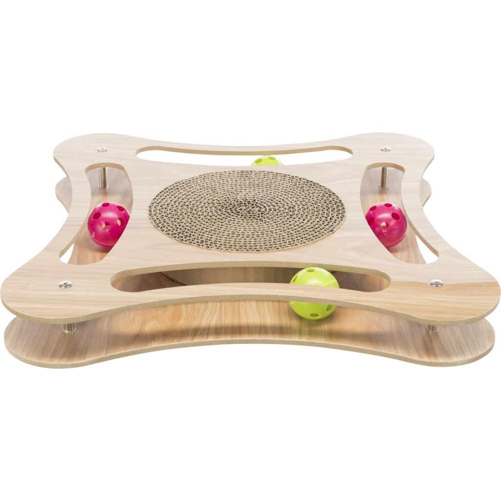 Kratzpappe mit Holzrahmen-Pfoten Feinstes