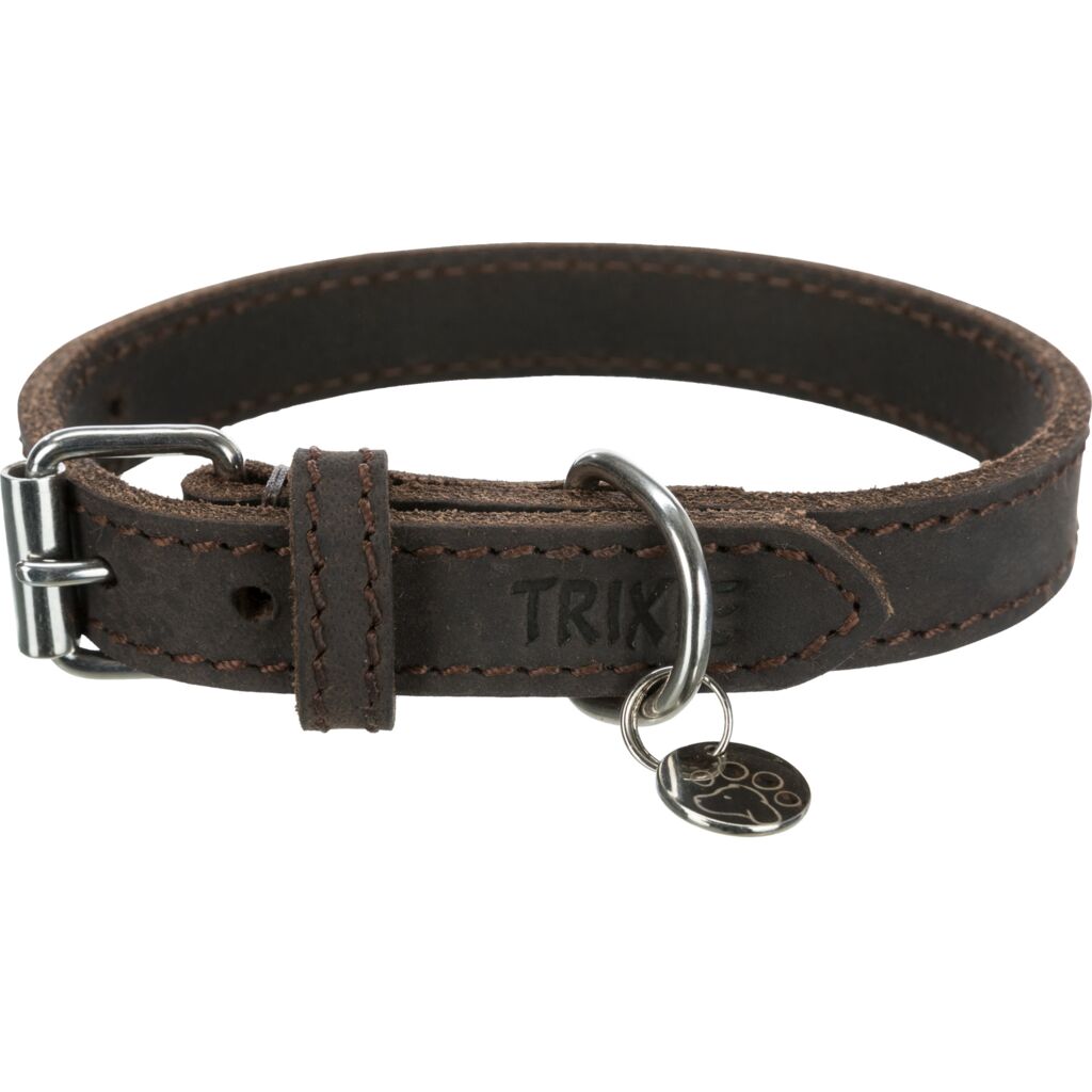 Rustic Fettleder-Halsband-Pfoten Feinstes