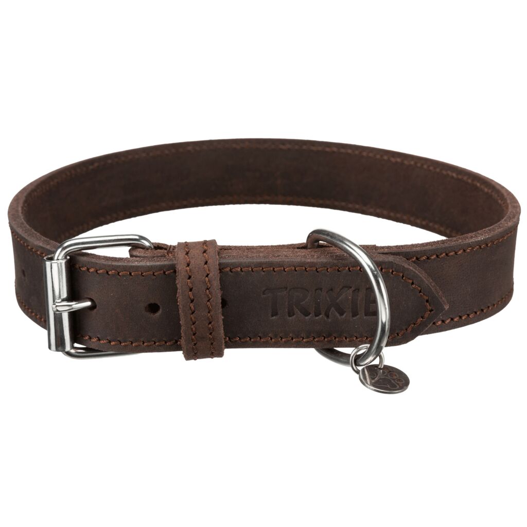 Rustic Fettleder-Halsband-Pfoten Feinstes