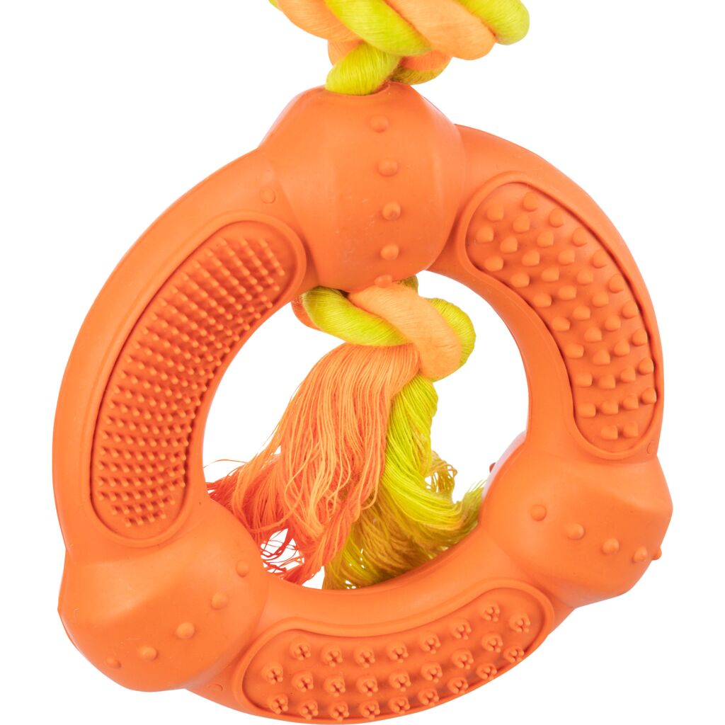 Spieltau mit Ring, Naturgummi-Pfoten Feinstes