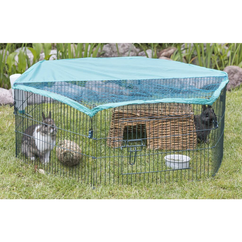 Jungtiergehege mit Schutznetz-Pfoten Feinstes