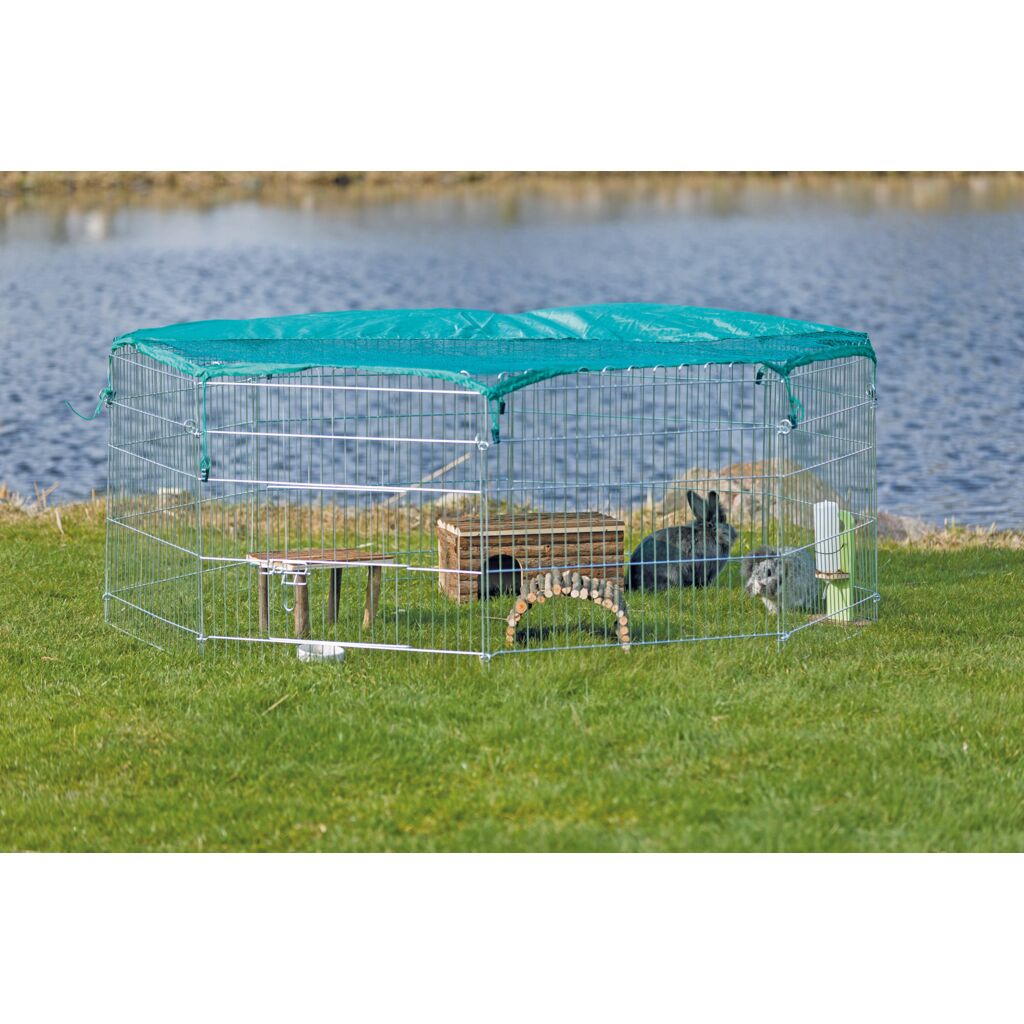 Freilaufgehege mit Schutznetz-Pfoten Feinstes