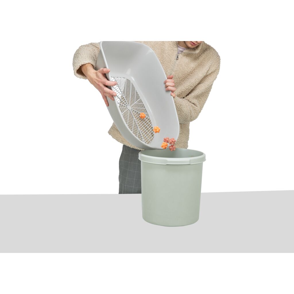 Katzentoilette Berto, 3tlg., mit Trennsystem-Pfoten Feinstes