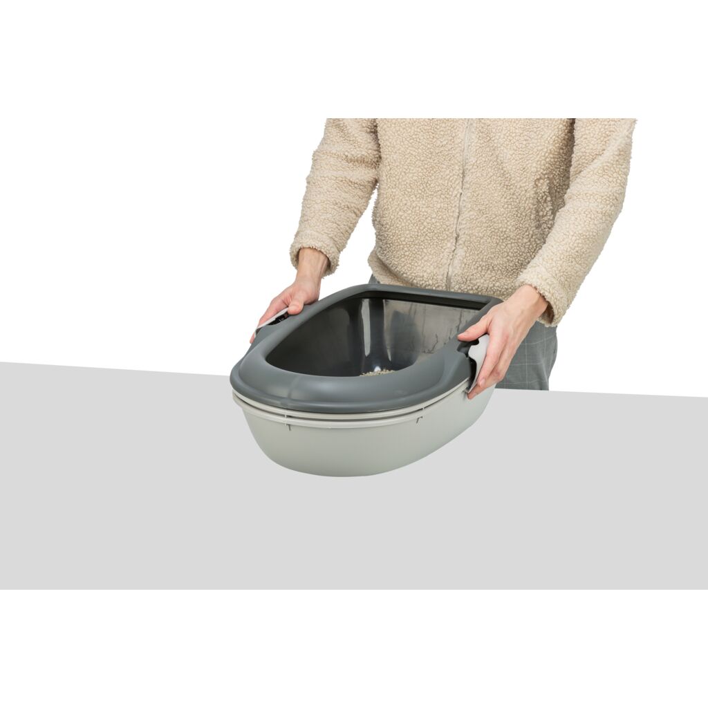 Katzentoilette Berto, 3tlg., mit Trennsystem-Pfoten Feinstes