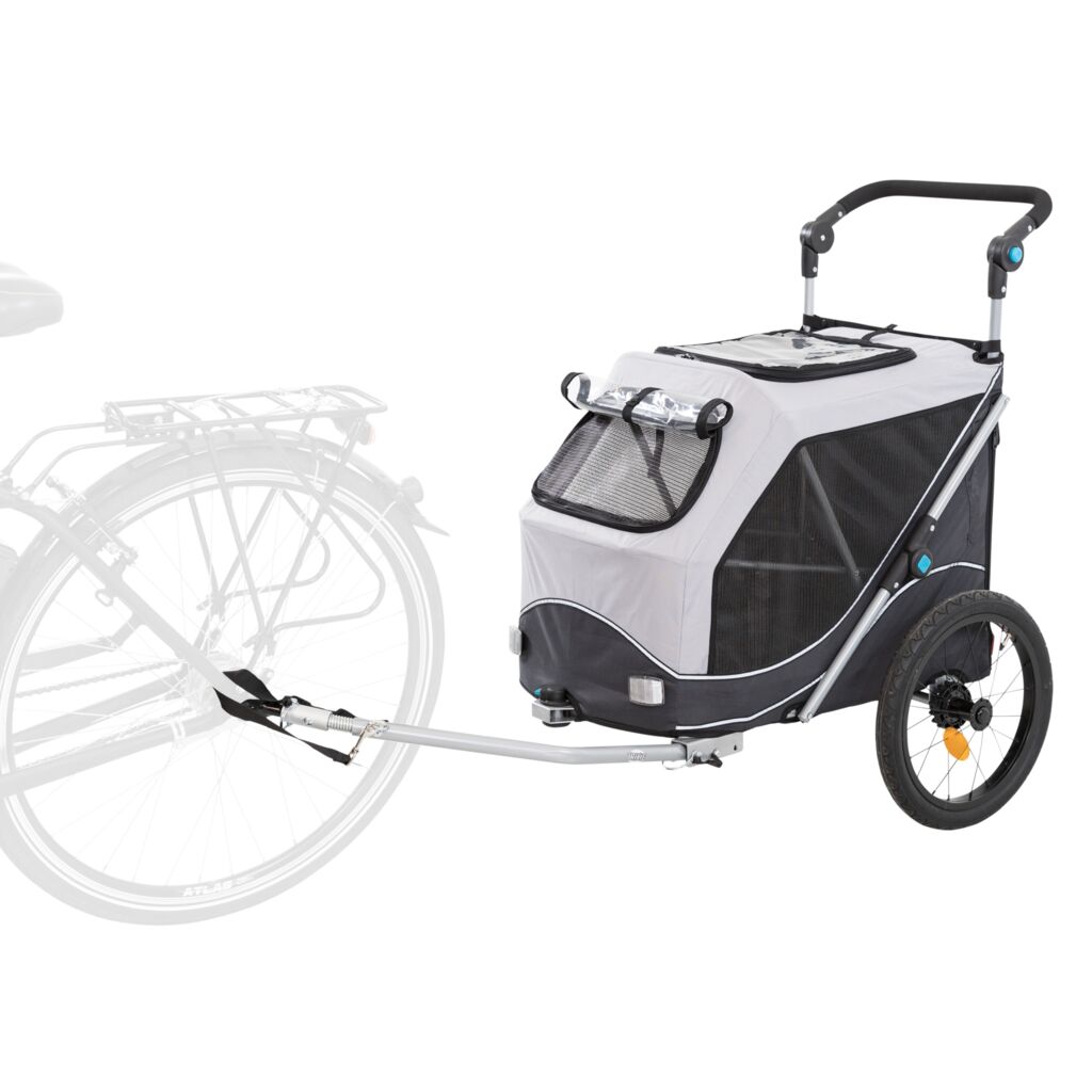 Fahrrad-Anhänger für Hunde-Pfoten Feinstes