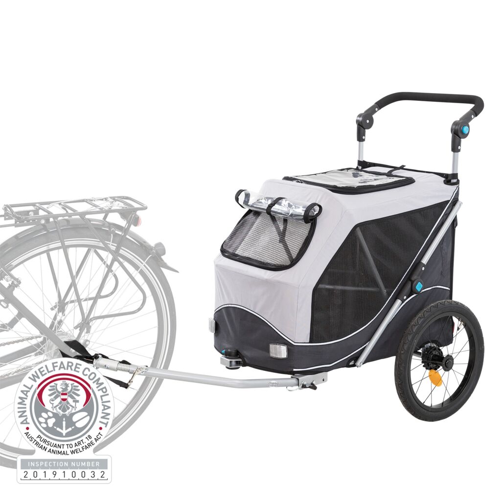 Fahrrad-Anhänger für Hunde-Pfoten Feinstes