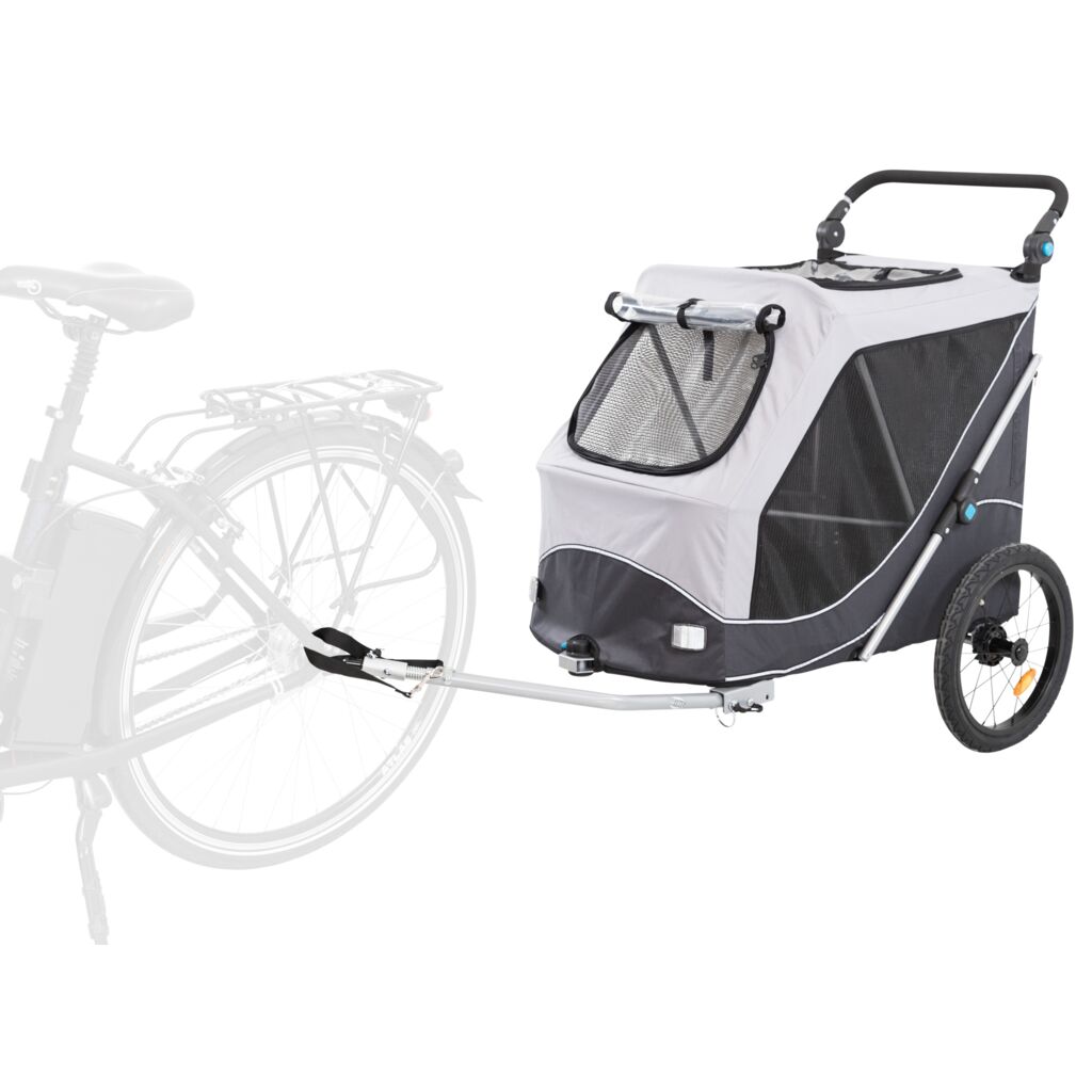Fahrrad-Anhänger für Hunde-Pfoten Feinstes