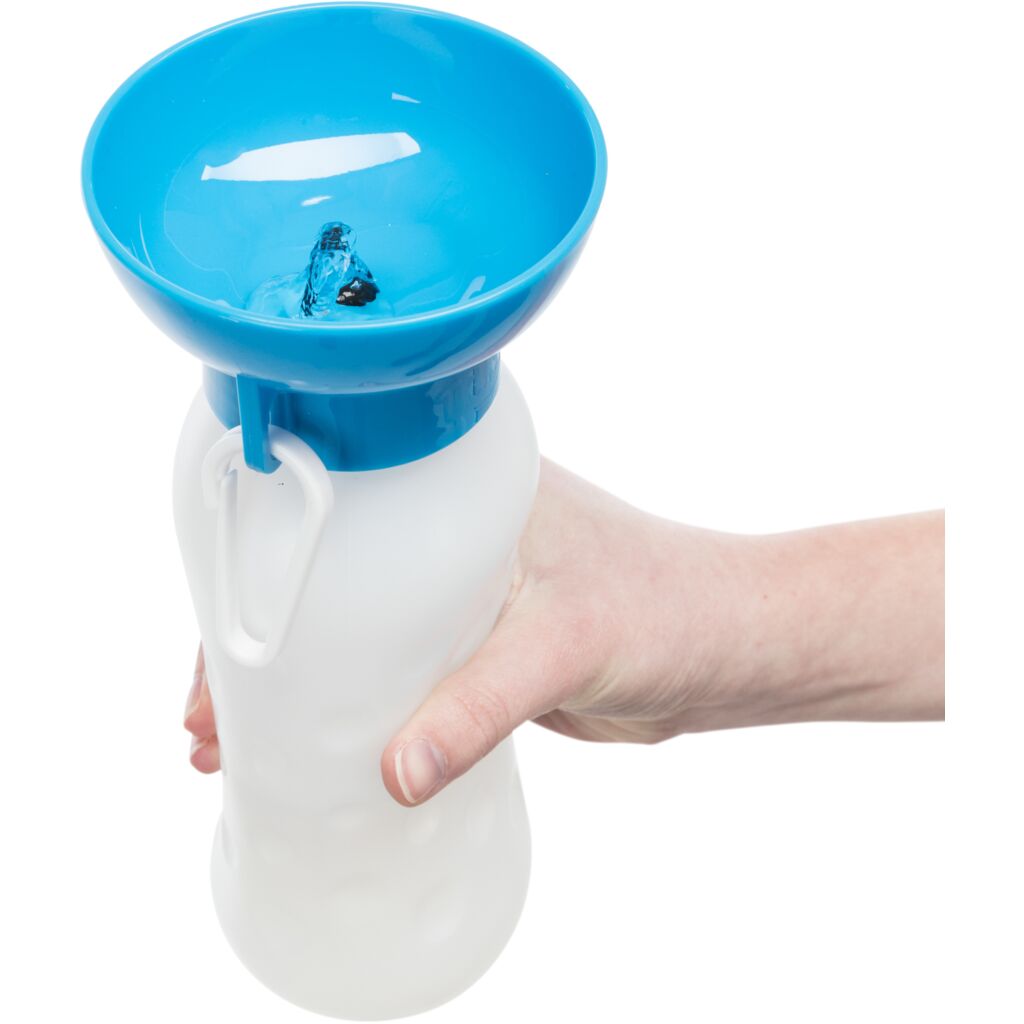 Kunststoff Flasche mit Trinknapf-Pfoten Feinstes