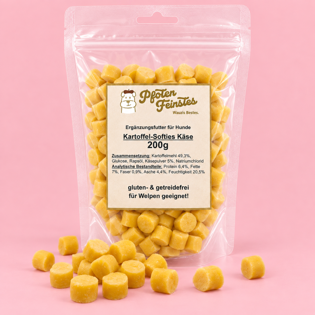 Kartoffel Käse Softies für Hunde – weicher Trainingssnack und ideale Belohnung