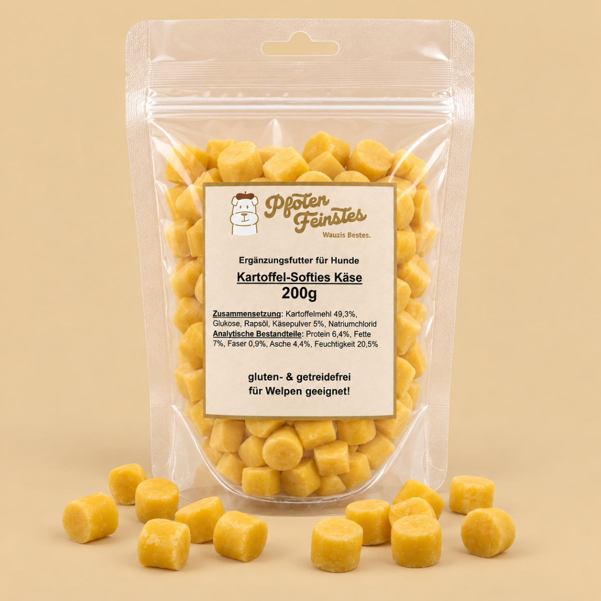 Kartoffel Käse Softies für Hunde – weicher Trainingssnack und ideale Belohnung