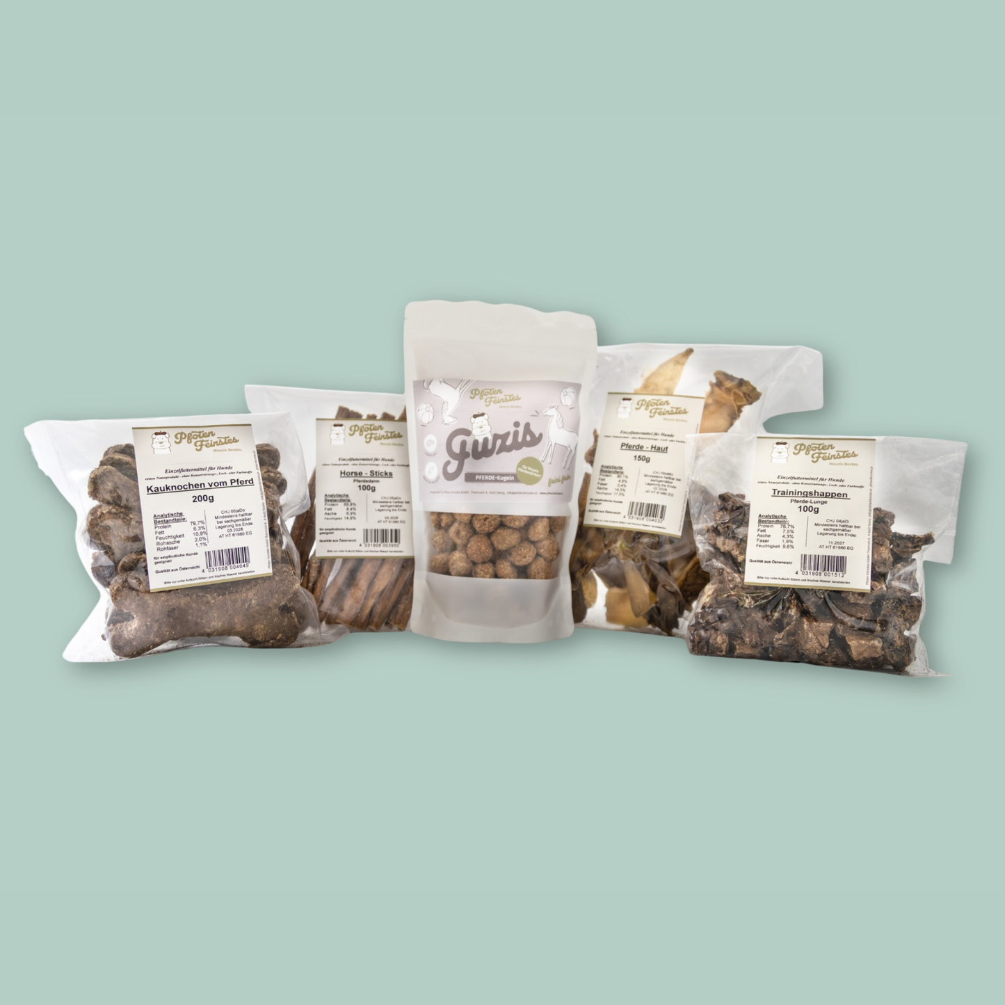 Hypoallergenes Pferde Snack Bundle für Hunde