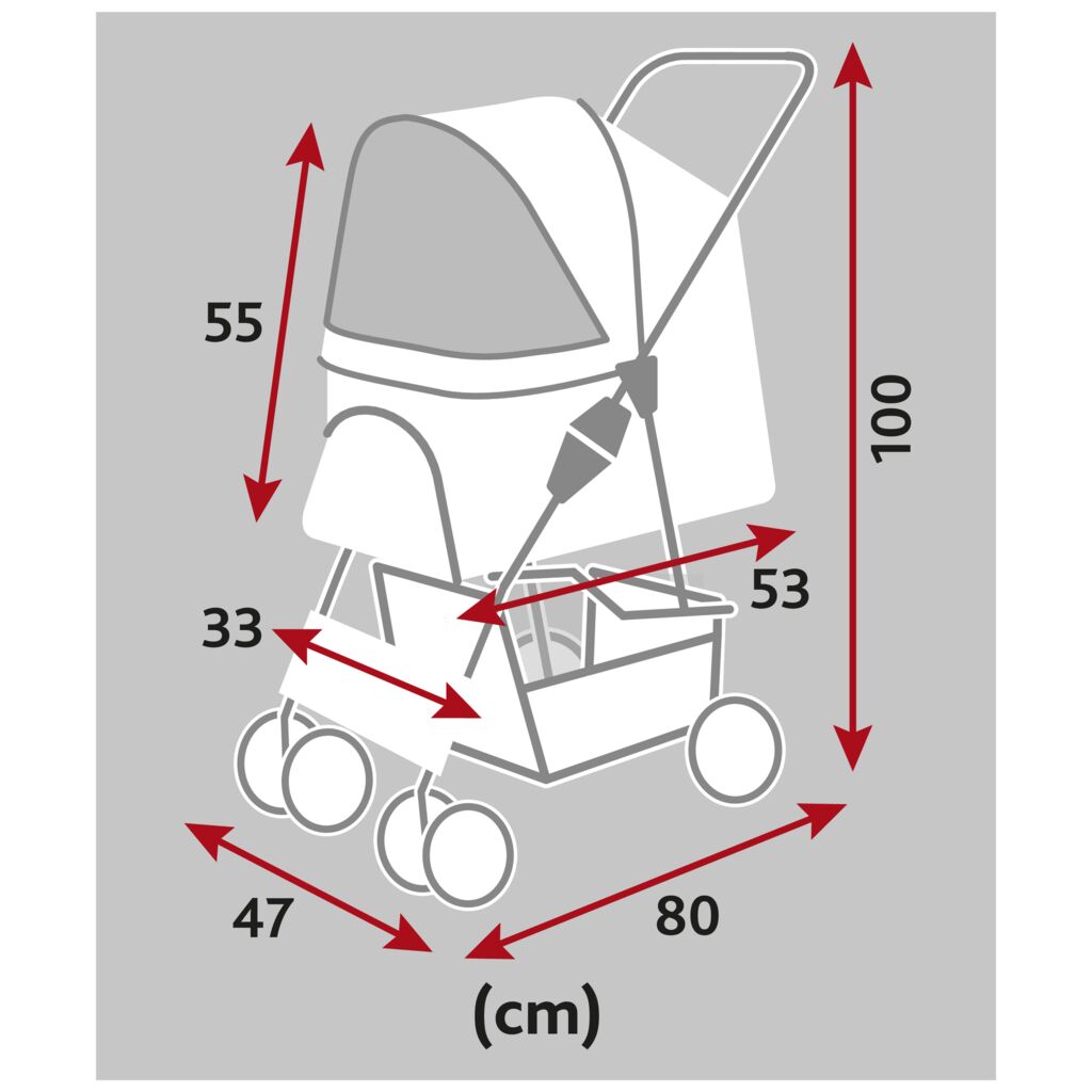 Buggy für Hunde-Pfoten Feinstes