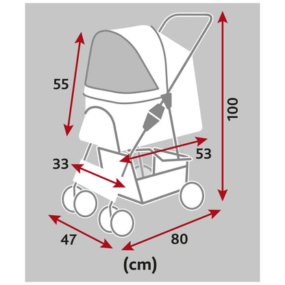 Buggy für Hunde-Pfoten Feinstes