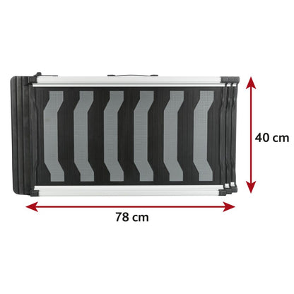 3-fach Teleskop-Rampe, Aluminium/TPR-Pfoten Feinstes