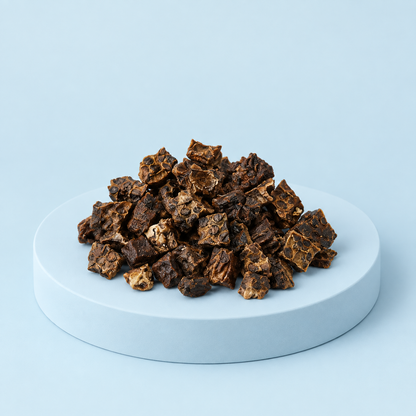 Trainingssnack für Hunde aus Lamm-Lunge, besonders für Hunde mit sensibler Verdauung geeignet – fettarm und ideal für Training und Belohnung und Hundeschulen.