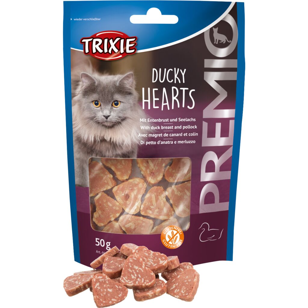 Premio Hearts mit Entenbrust &amp; Seelachs-Pfoten Feinstes
