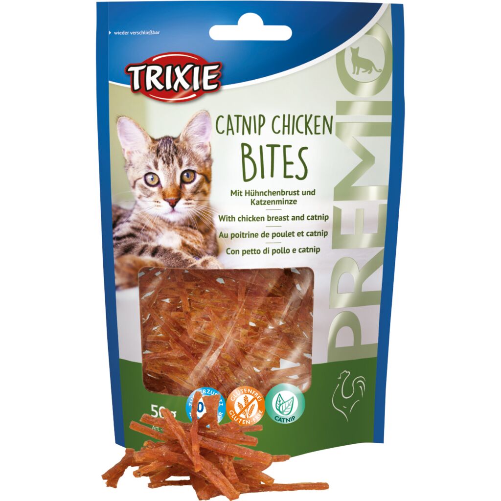 Premio Bites mit Hühnerbrust &amp; Katzenminze-Pfoten Feinstes