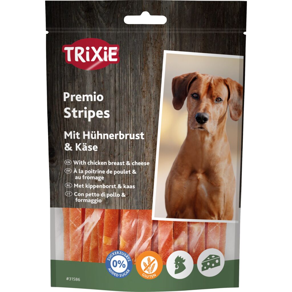 Stripes mit Hühnerbrust &amp; Käse-Pfoten Feinstes