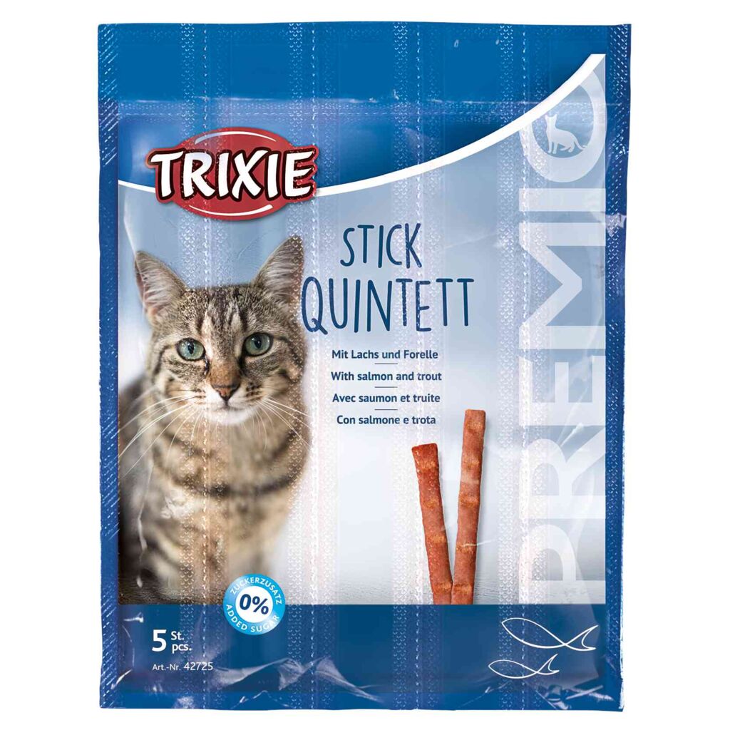 Premio Sticks Quintett mit Lachs &amp; Forelle-Pfoten Feinstes