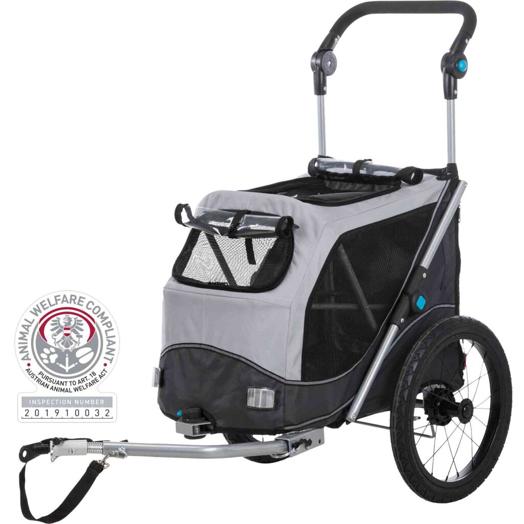 Fahrrad-Anhänger für Hunde-Pfoten Feinstes