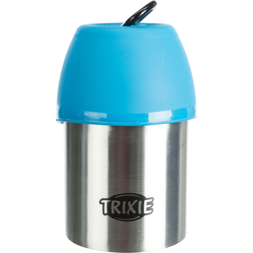 Edelstahl Flasche mit Trinknapf-Pfoten Feinstes