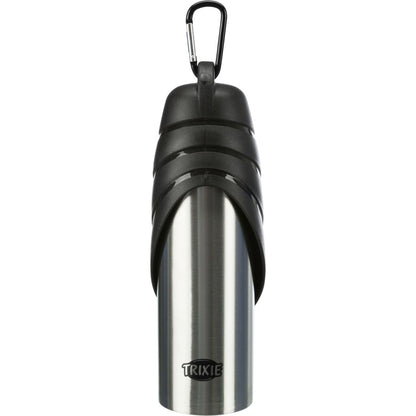 Edelstahl Flasche mit Trinknapf-Pfoten Feinstes
