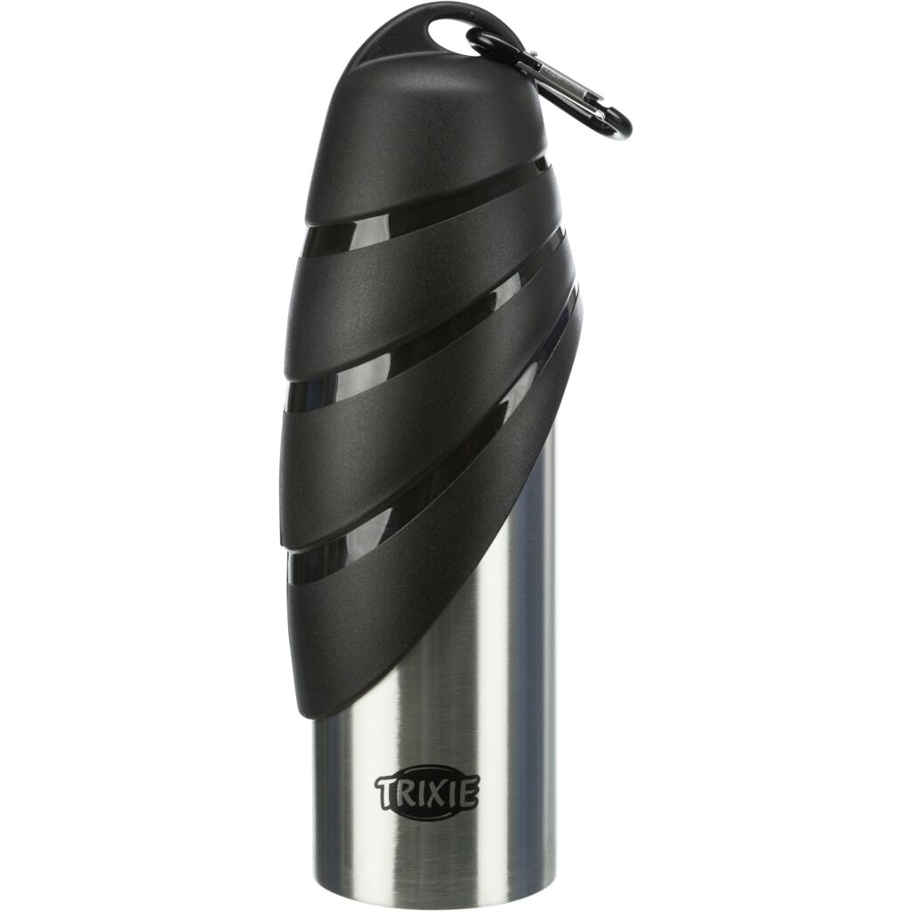 Edelstahl Flasche mit Trinknapf-Pfoten Feinstes