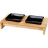Napf-Set, Keramik/Holz-Pfoten Feinstes