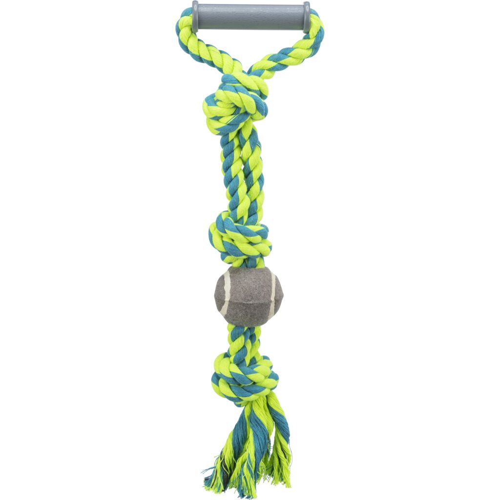 Spieltau mit Tennisball, Baumwolle/Polyester-Pfoten Feinstes