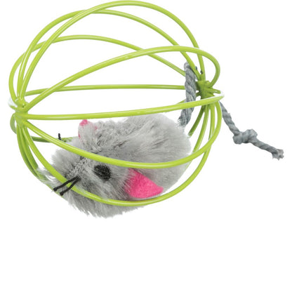Maus im Gitterball-Pfoten Feinstes