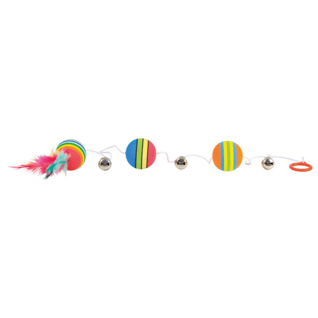 Rainbow-Bälle am Gummiband-Pfoten Feinstes