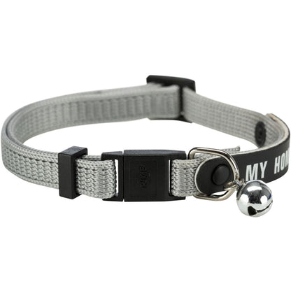 Katzenhalsband mit Adresslasche-Pfoten Feinstes