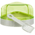 Ecktoilette mit Dach-Pfoten Feinstes