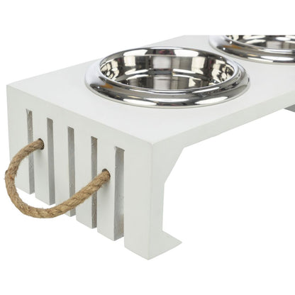 BE NORDIC Napf-Set, MDF/Edelstahl-Pfoten Feinstes