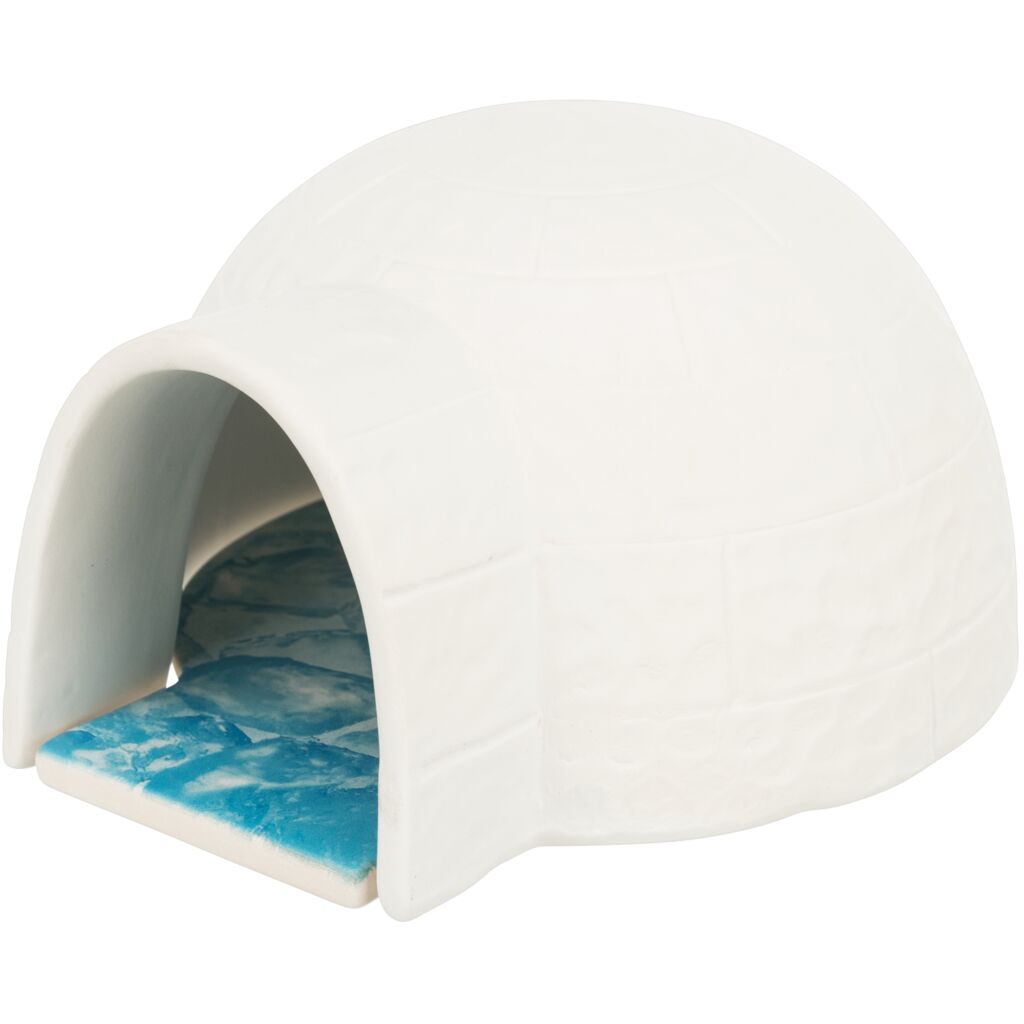 Iglu mit Kühlplatte-Pfoten Feinstes