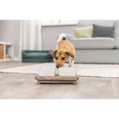 Napf-Set CityStyle, Keramik/MDF-Pfoten Feinstes