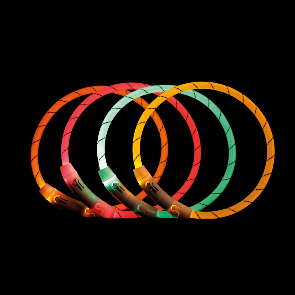 Flash Leuchtring USB Nylon-Pfoten Feinstes