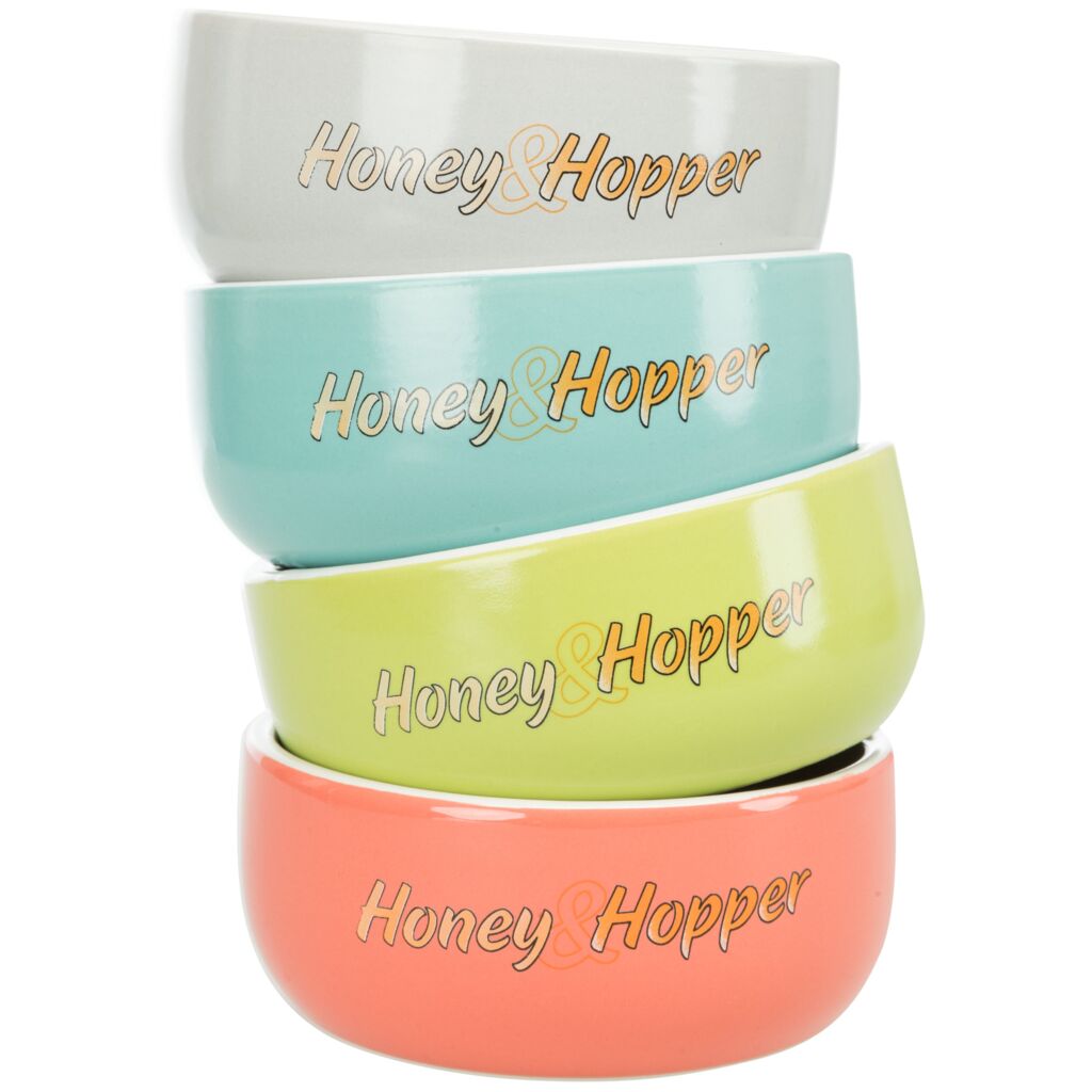 Honey &amp; Hopper Keramiknapf-Pfoten Feinstes
